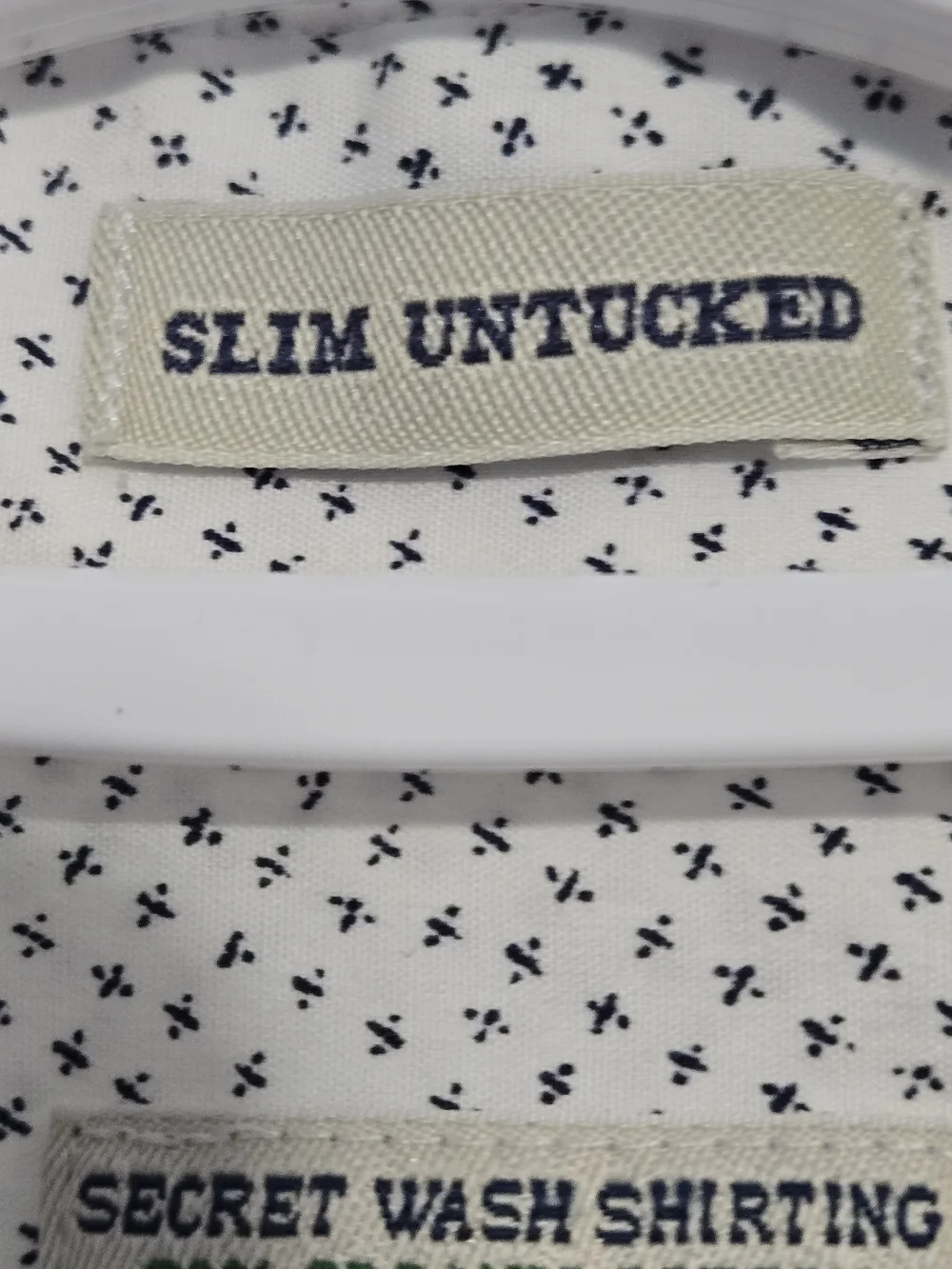 J.Crew Secret Wash Shirt XL Slim Untucked Organic‎ Cotton Button Down Print
